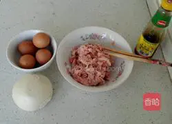 Illustration of how to make egg Sixi meatballs 1
