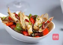 Illustration of how to make spicy razor clams 9
