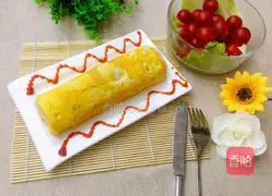 Illustration of how to make egg glutinous rice rolls 12
