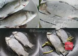 Illustration of how to make crucian carp with green onions 3