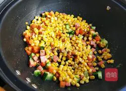 Illustration of how to make pine nuts and corn 6