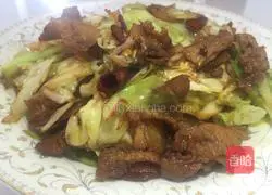 Illustration of how to make hand-shredded cabbage 14