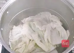 Illustration of how to make cabbage and pork rolls 6
