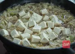 Illustration of how to make cabbage and tofu stewed vermicelli 7
