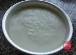 Illustration of how to make matcha mousse 13