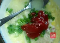 Illustration of the lazy version of tomato sauce and egg soup wontons 4