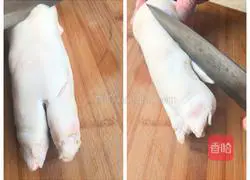 Illustration of how to make soy sauce pig trotters 1