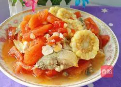 Corn Tomato Fish Recipe Illustration 12