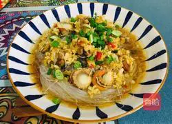 Illustration of steamed scallops with enoki mushroom vermicelli 12