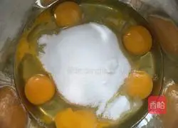 Illustration of how to make French sponge cake 2