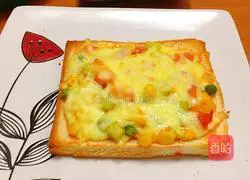 Simple and delicious toast pizza recipe 8