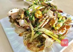 Illustration of how to make ginger and scallion spicy crab 8