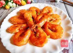 Illustration of braised prawns in oil 10