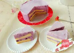 Illustration of how to make purple sweet potato mousse 17