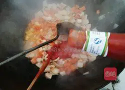 Illustration of how to make tomato and pork pasta 12