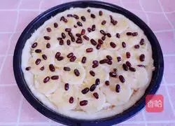 Illustration of how to make banana honey bean pizza (homemade pizza embryo) 15