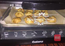 Illustration of how to make coconut milk puffs 12