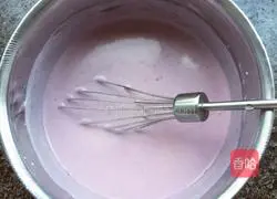 8-inch blueberry mousse (square) recipe illustration 6