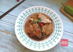 Illustration of home-style fish stew with tofu 1