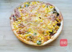 Black Pepper Chicken Corn Pizza Recipe 5