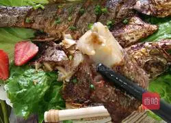 Garlic Grilled Bass Recipe Illustration 14