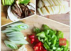 Illustration of a simple recipe for Korean soybean paste soup 2