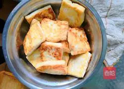 Illustration of how to make fried meat with tofu 4