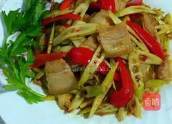 #乐香ceramic#Fresh Bamboo Shoots and Twice-cooked Pork Illustration 10