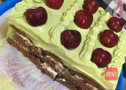 Matcha cream cake Practice illustration 11