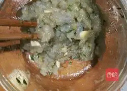 Illustration of how to make mushroom and shrimp mud balls 5