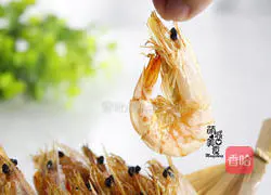 Illustration of grilled dried shrimp 1