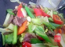 Illustration of how to make scallion-flavored beef 7