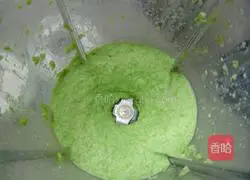 Illustration of making edamame mousse cake 2