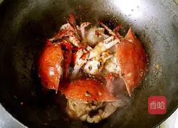 Illustration of how to make green onion and ginger swimming crab 12