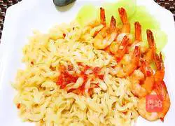 Illustration of how to make shrimp pasta 14