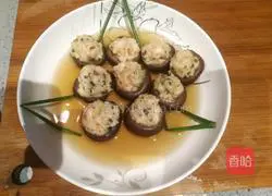 Illustration of how to make mushroom and shrimp mud balls 7