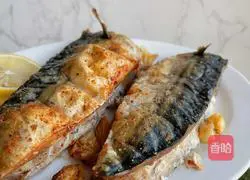 Illustration of grilled herring 8