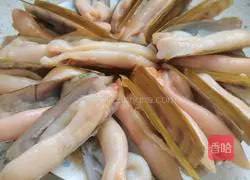 Illustration of how to make steamed razor clams 8