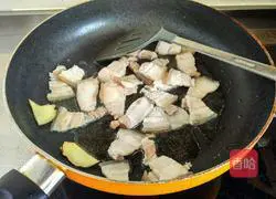 Illustration of how to make twice-cooked pork with soy sauce 6