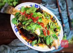 Illustration of how to make mint seabass 12