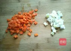 Illustration of how to make preserved fried rice 2
