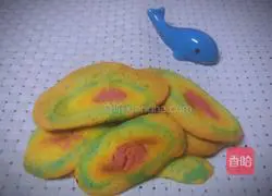 Rainbow Illustration of how to make cookies 14