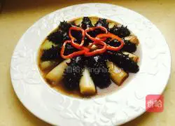 Illustration of how to cook sea cucumber with green onions 24
