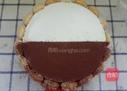 Illustration of how to make rainbow mousse cake 15