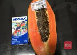 Illustration of how to make vanilla papaya and bird's nest 4