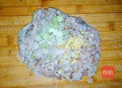 Illustration of how to make mackerel stuffed dumplings 3