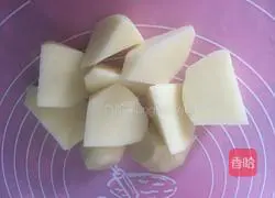 Illustration of how to make mashed potatoes with chicken juice 2