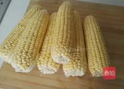 Illustration of how to make polenta leaf porridge 1