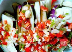 Illustration of how to make steamed eggplant with red pepper 7