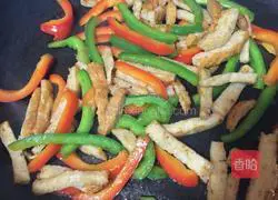 Illustration of how to make fried udon noodles with three shreds of tomato sauce 6
